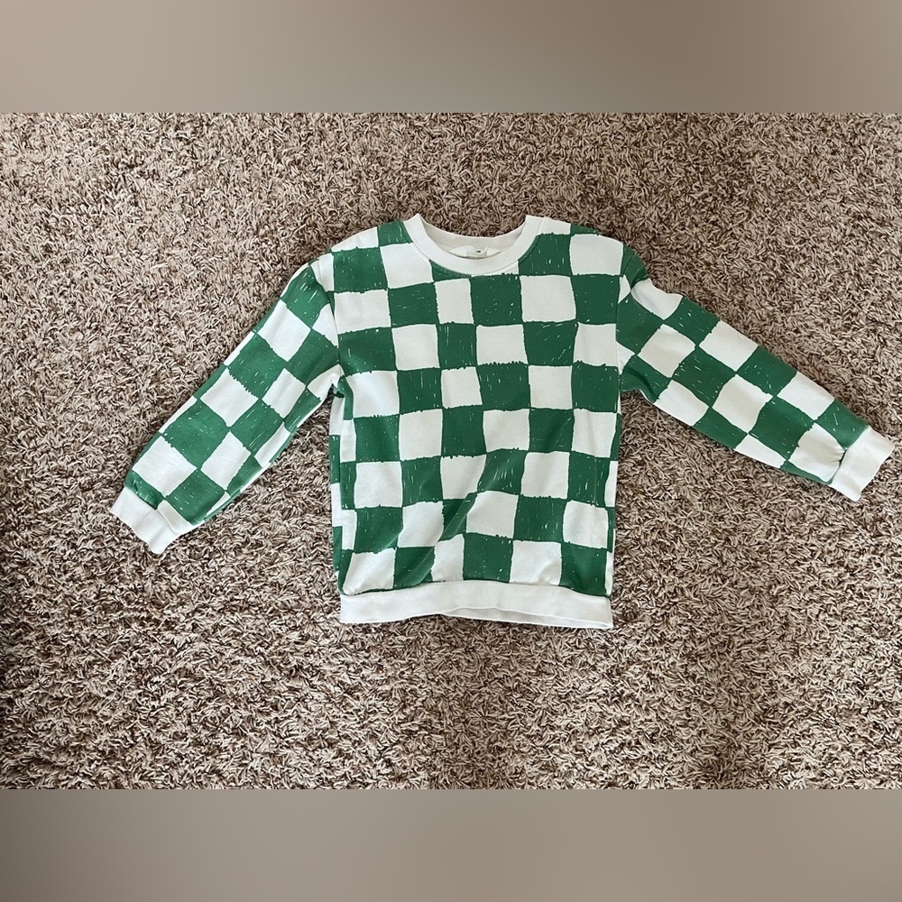 H&M Kids checkered sweatshirt - Picture 3 of 8